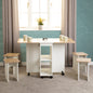Seymore Stowaway Dining Set - Oak Effect/White