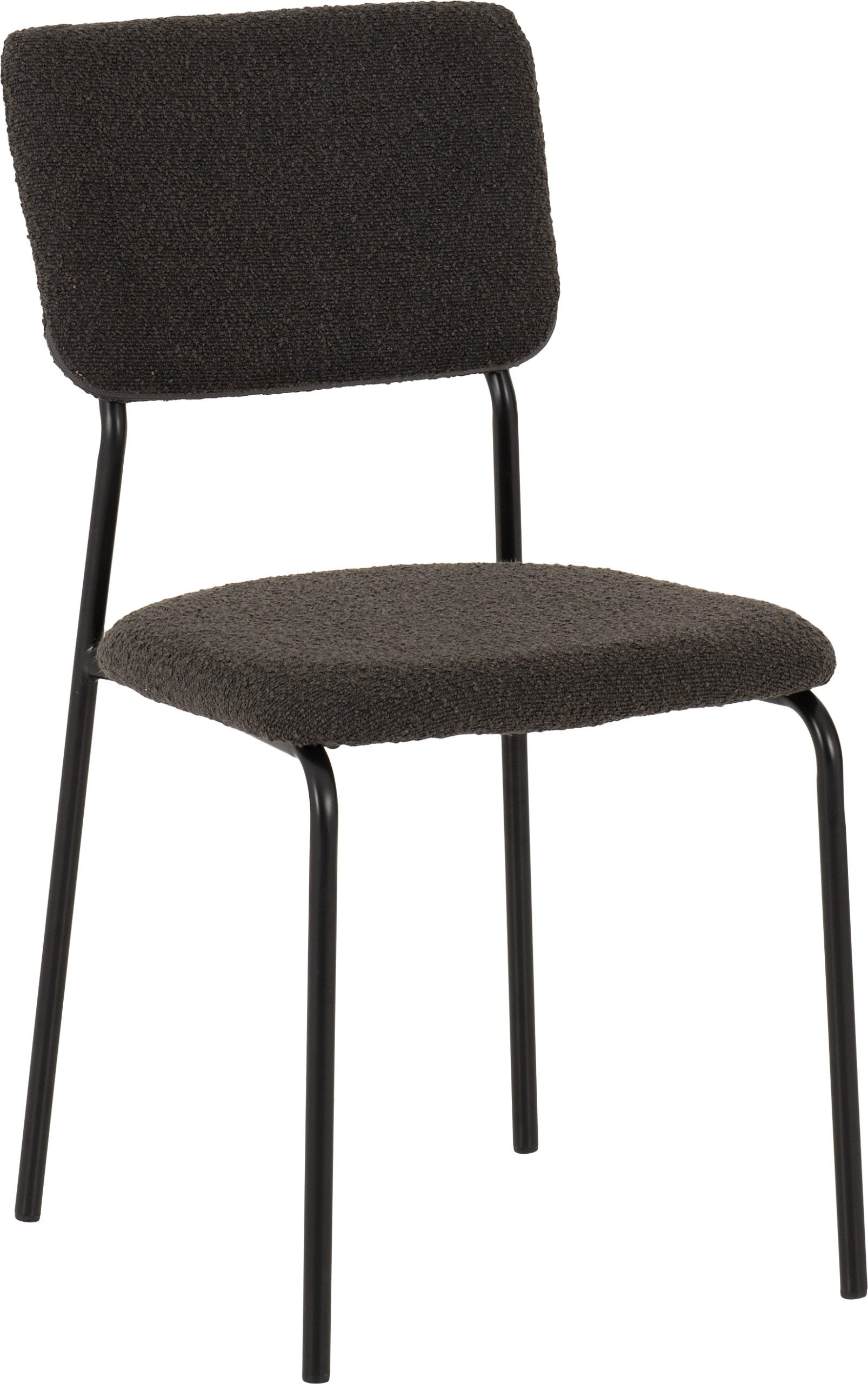 Sheldon Dining Chair (X4 Per Box) - Grey Boucle Fabric