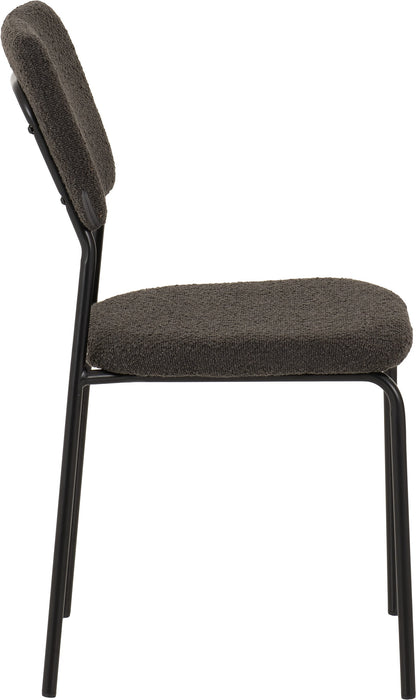 Sheldon Dining Chair (X4 Per Box) - Grey Boucle Fabric