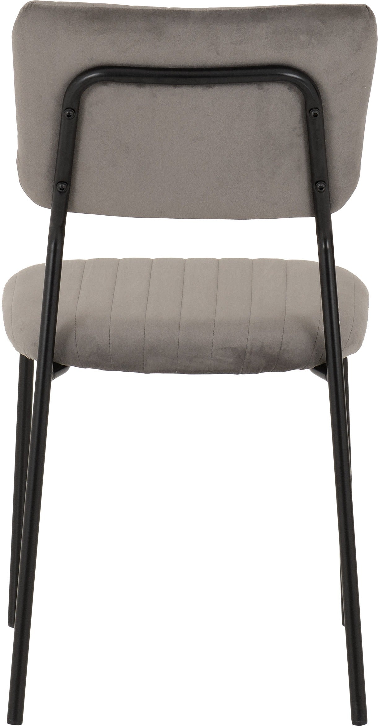 Sheldon Round Glass Top Dining Set (X4 Chairs) - Clear Glass/Grey Velvet Fabric