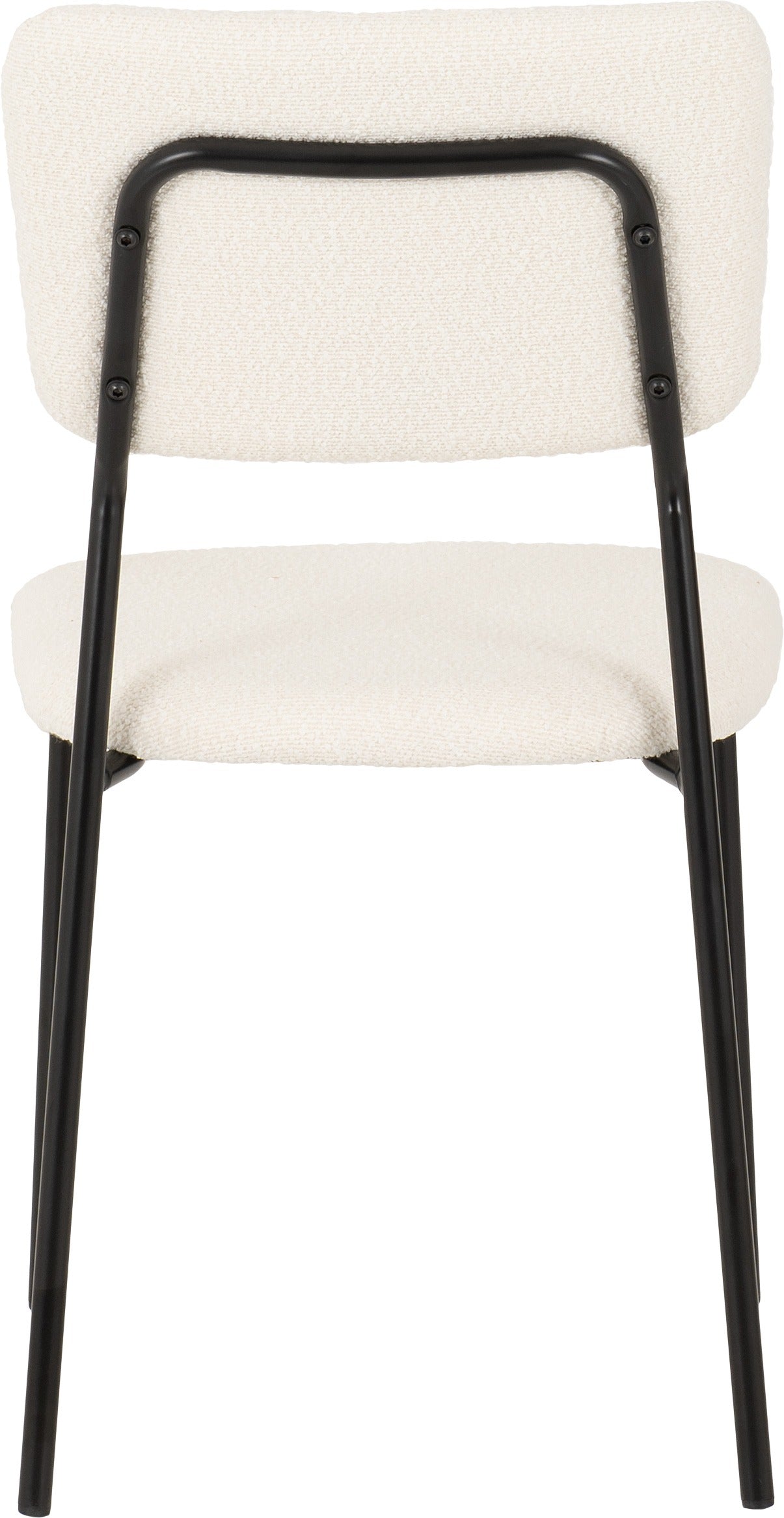 Sheldon Dining Chair (X4 Per Box) - Ivory Boucle Fabric