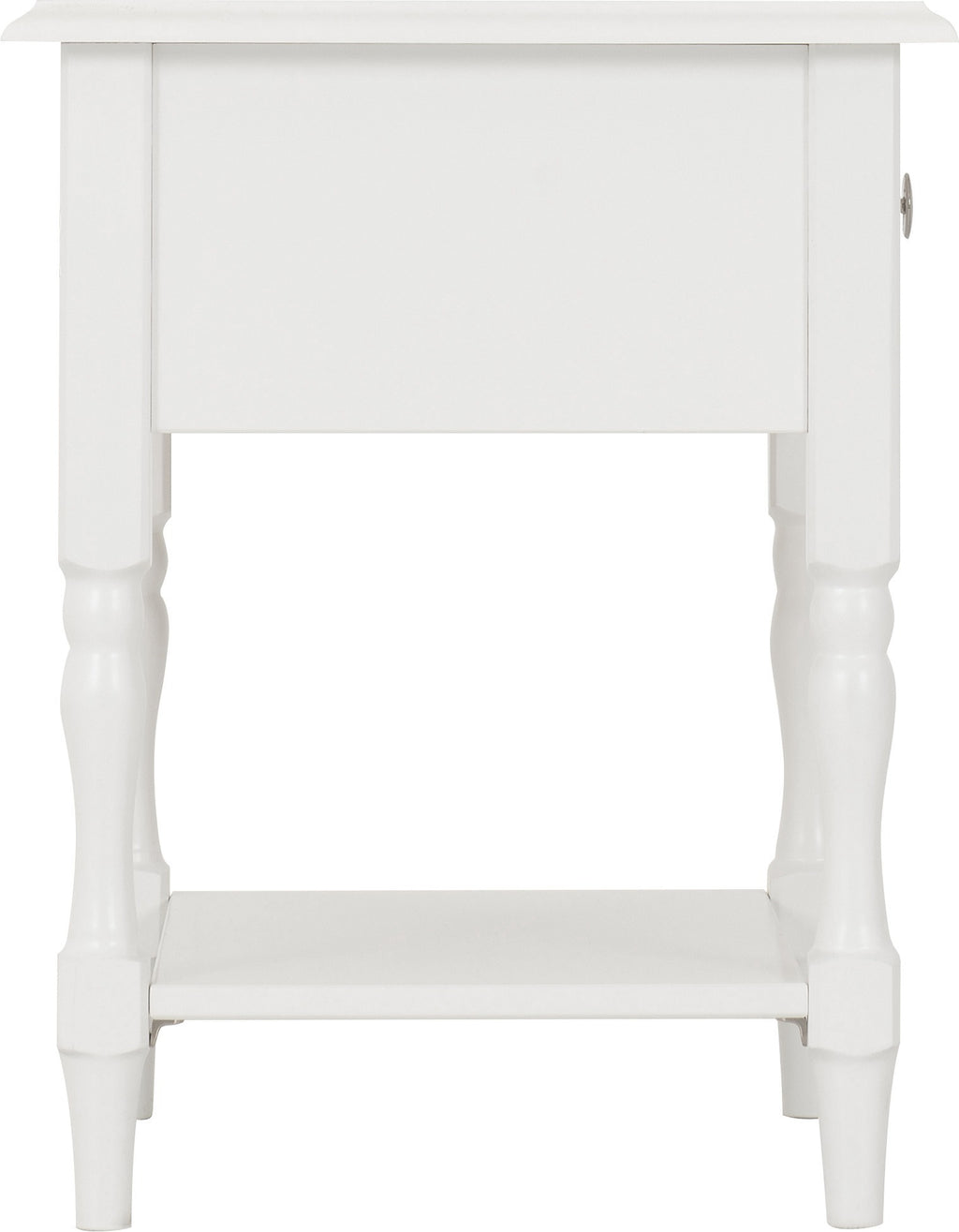 Stratford 1 Drawer Side Table - White