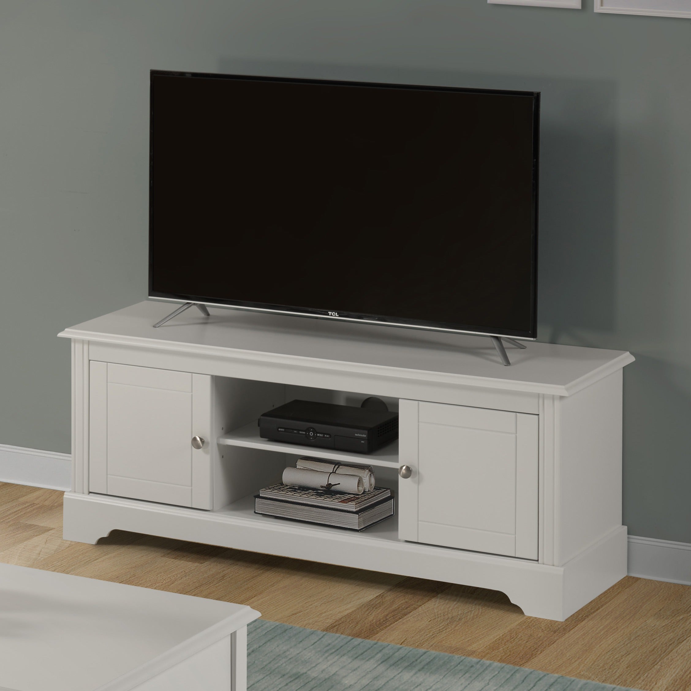 Stratford 2 Door Tv Unit - White