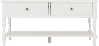 Stratford 2 Drawer Coffee Table - White