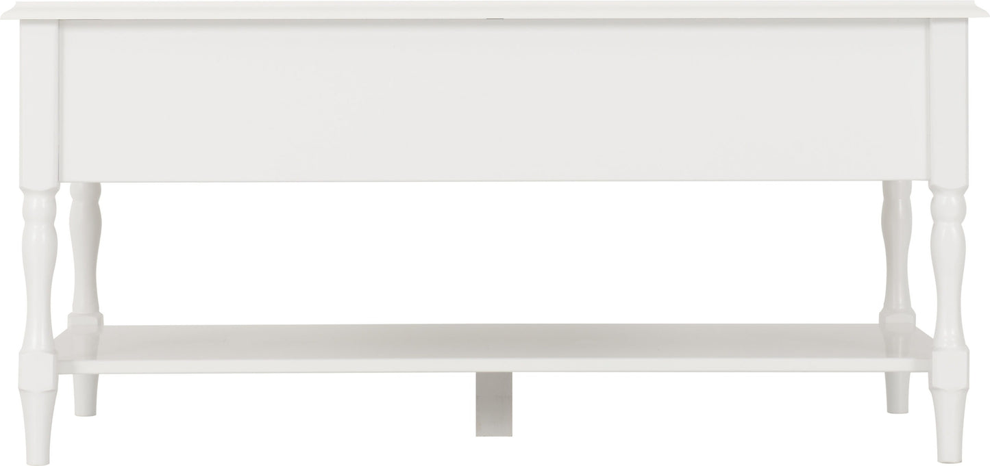 Stratford 2 Drawer Coffee Table - White