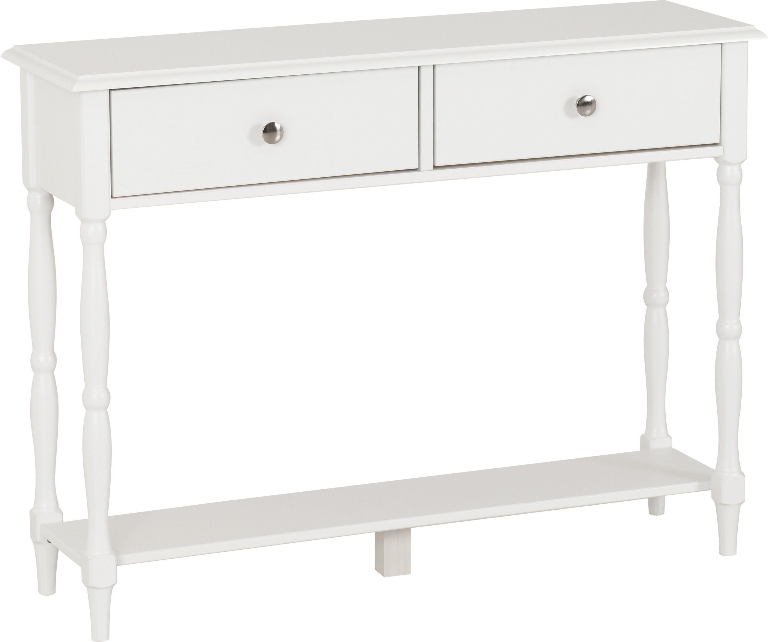 Stratford 2 Drawer Console Table - White