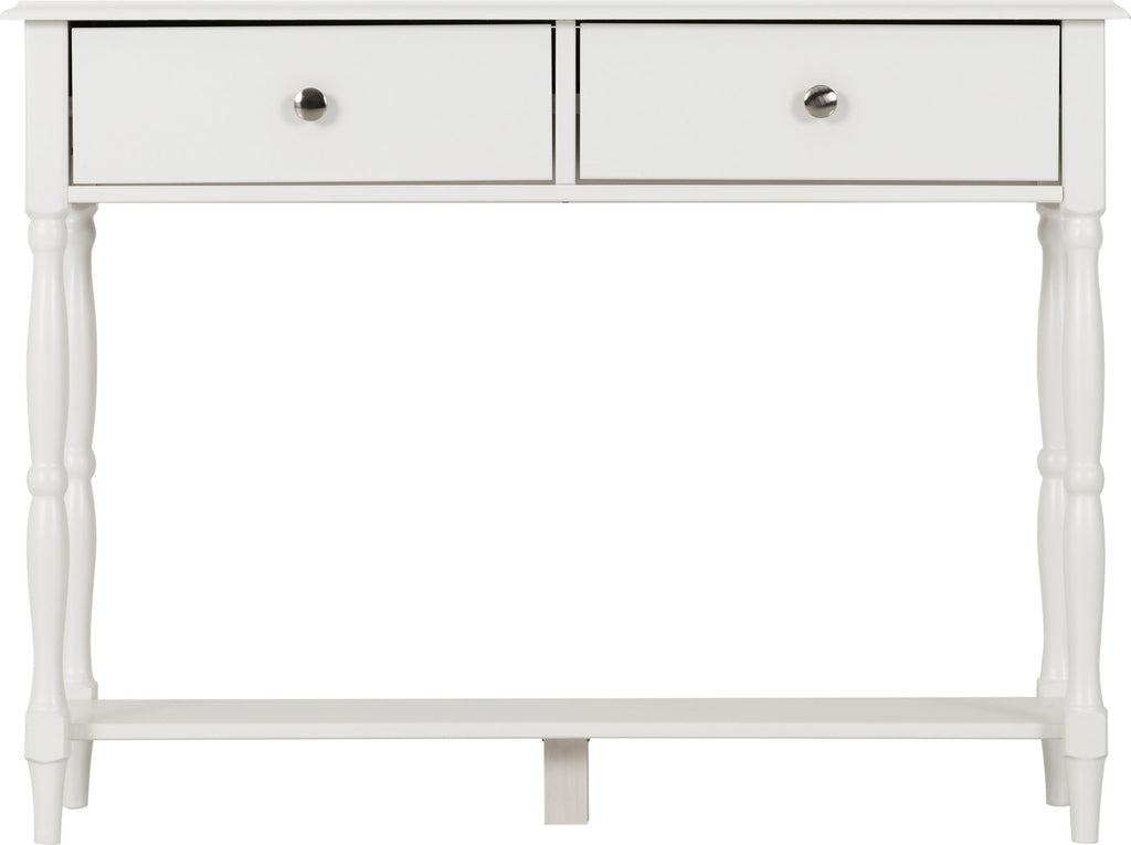 Stratford 2 Drawer Console Table - White