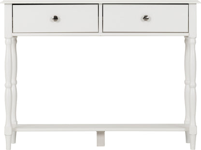 Stratford 2 Drawer Console Table - White