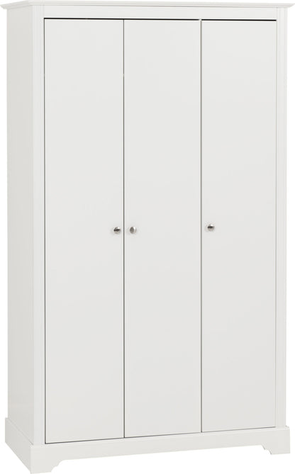 Stratford 3 Door Wardrobe - White
