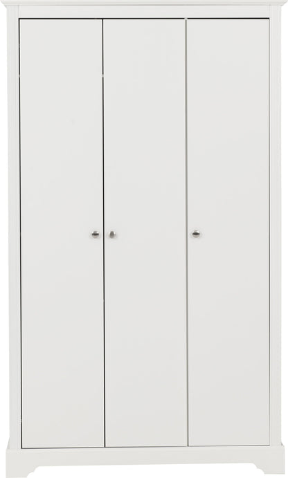 Stratford 3 Door Wardrobe - White