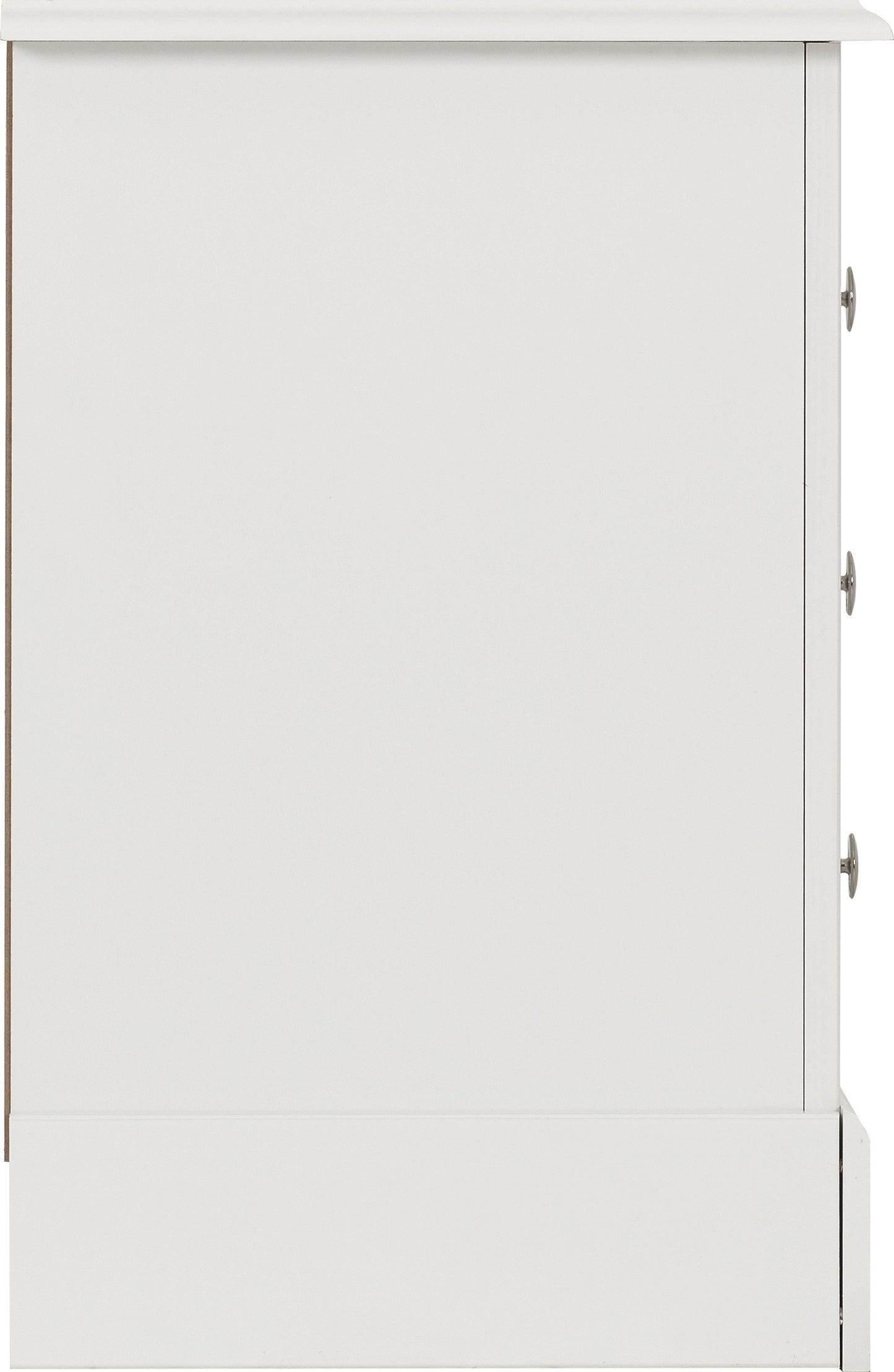 Stratford 3 Drawer Bedside - White
