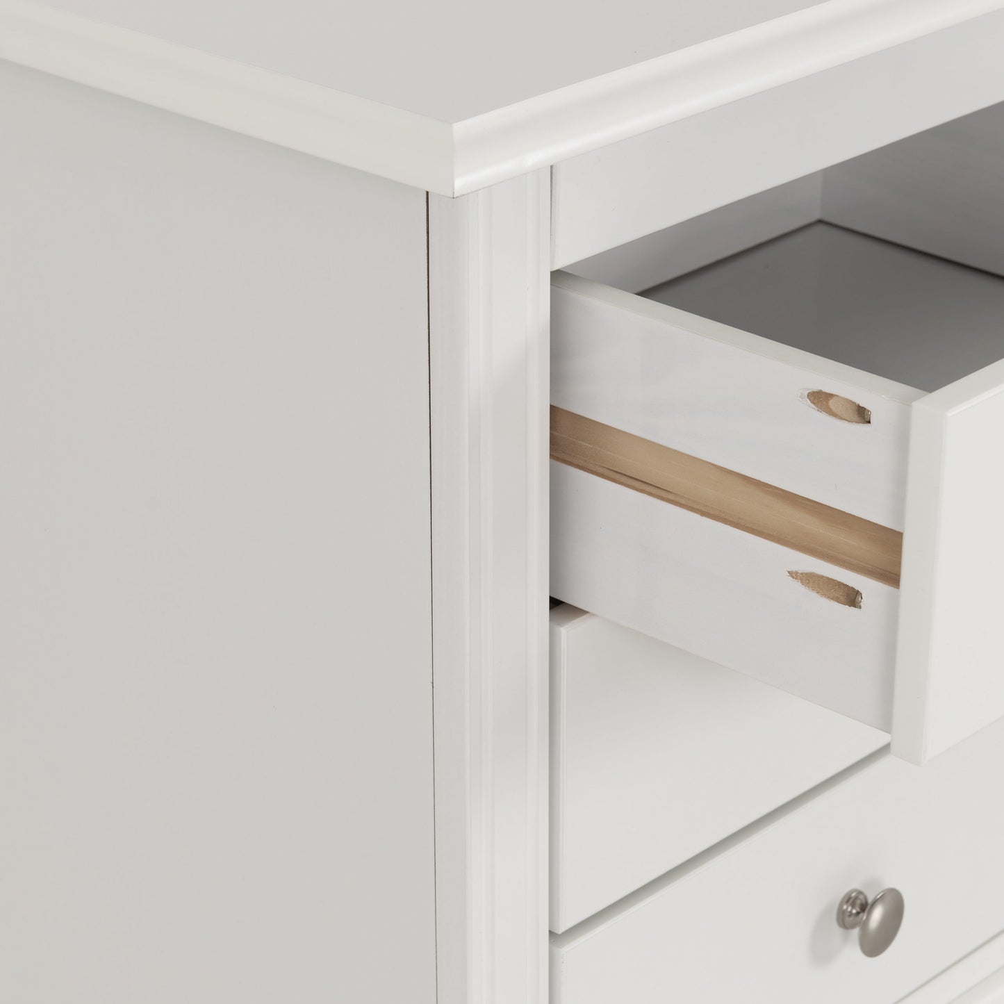 Stratford 3 Drawer Bedside - White
