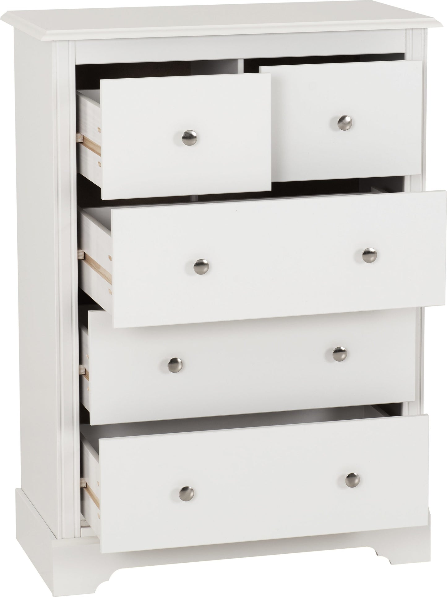 Stratford 3+2 Drawer Chest - White