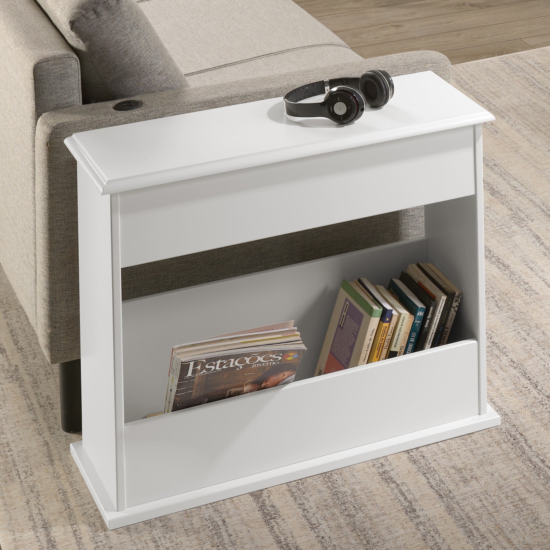 Stratford Sofa End Table - White