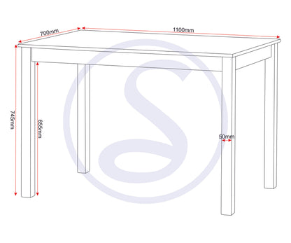 Santana 1+4 Dining Set - Light Oak/Rattan Effect