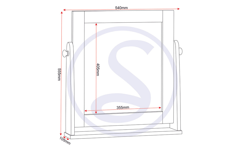 Seville Dressing Table Set - White Gloss/Light Oak Effect Veneer