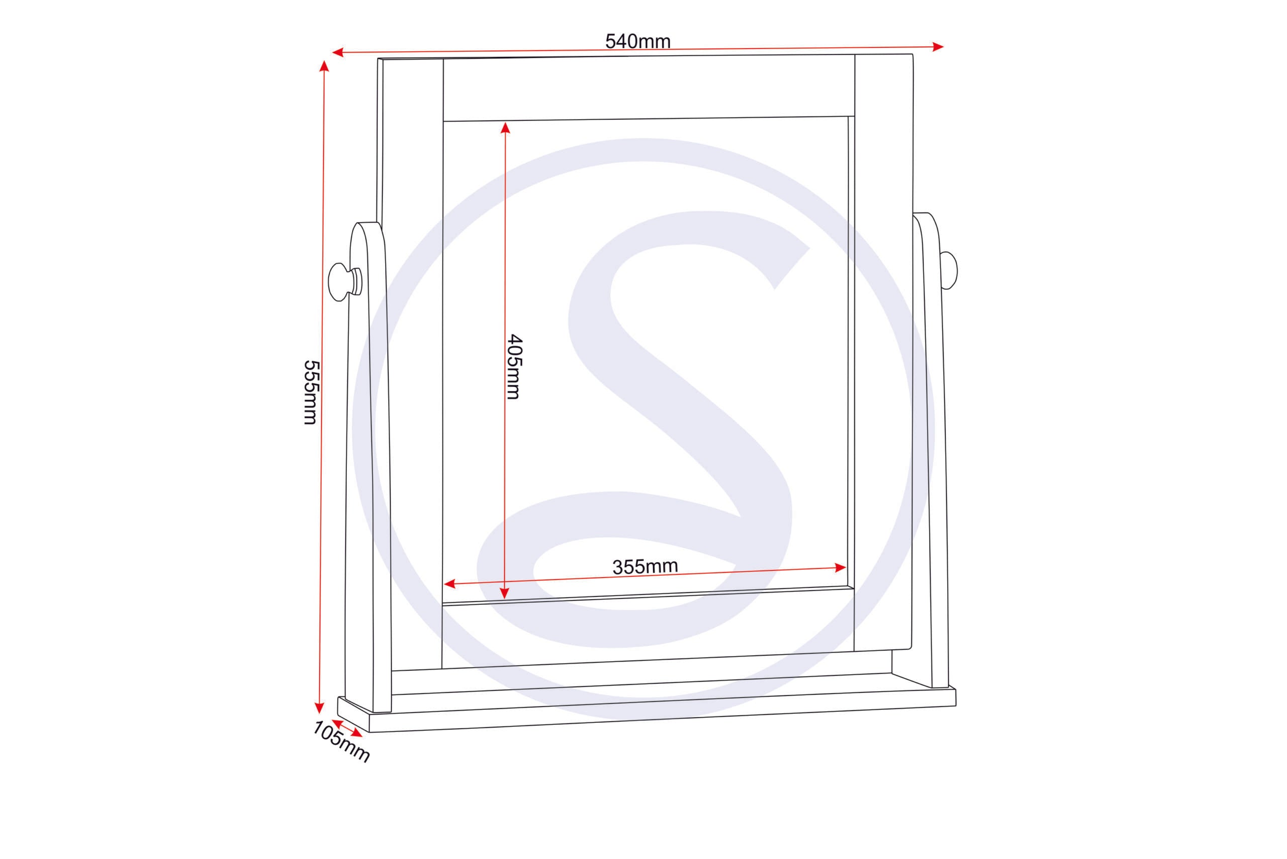 Seville Dressing Table Set - White Gloss/Light Oak Effect Veneer