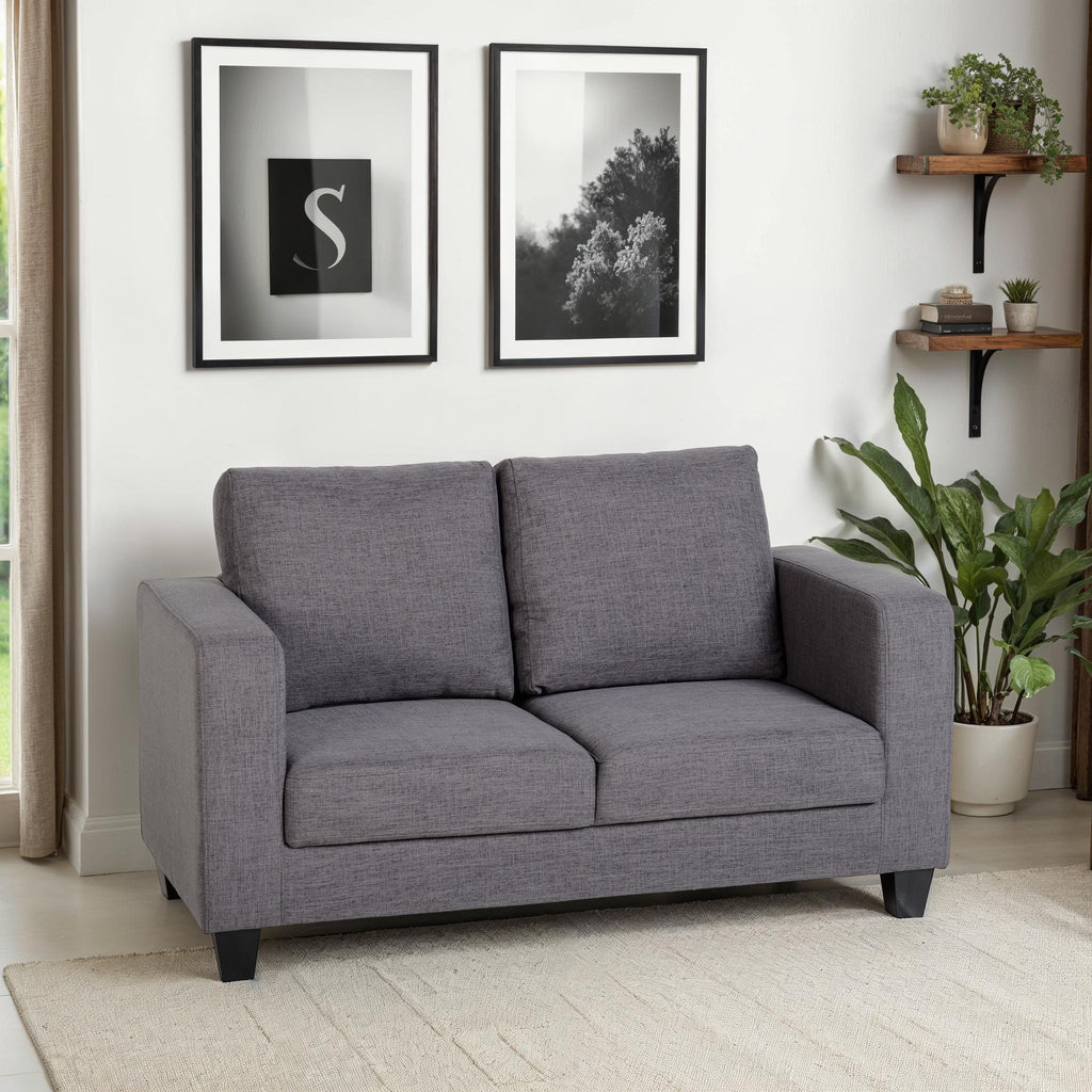 Tempo Two Seater Sofa - Grey Fabric