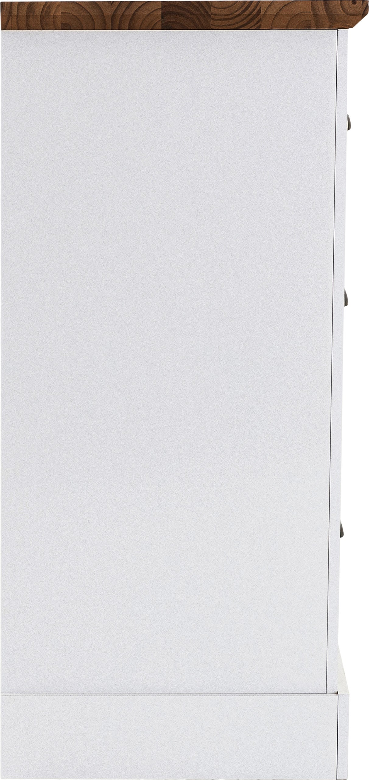 Toledo 2+2 Drawer Chest - White/Oak Effect