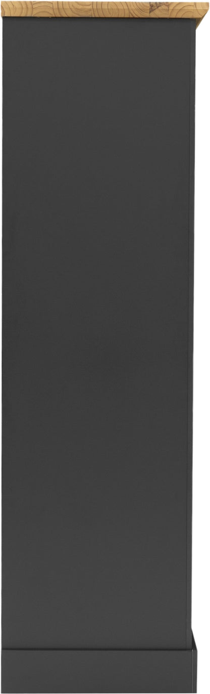 Toledo 3 Door Wardrobe - Grey/Oak Effect