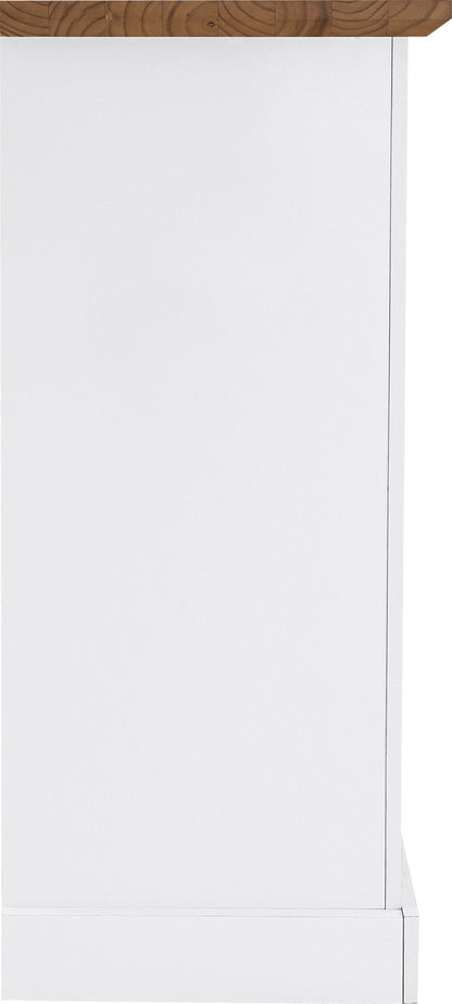 Toledo 5 Drawer Narrow Chest - White/Oak Effect