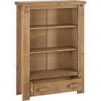 Tortilla 1 Drawer Bookcase - Distressed Waxed Pine