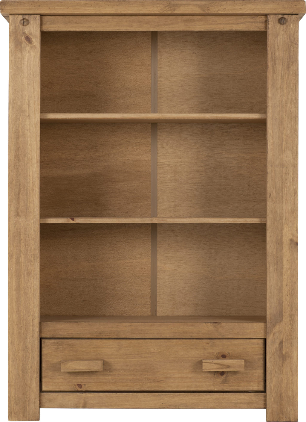 Tortilla 1 Drawer Bookcase - Distressed Waxed Pine