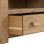 Tortilla Flat Screen Tv Unit - Distressed Waxed Pine