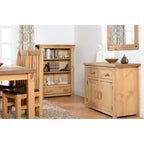 Tortilla 1 Drawer Bookcase - Distressed Waxed Pine