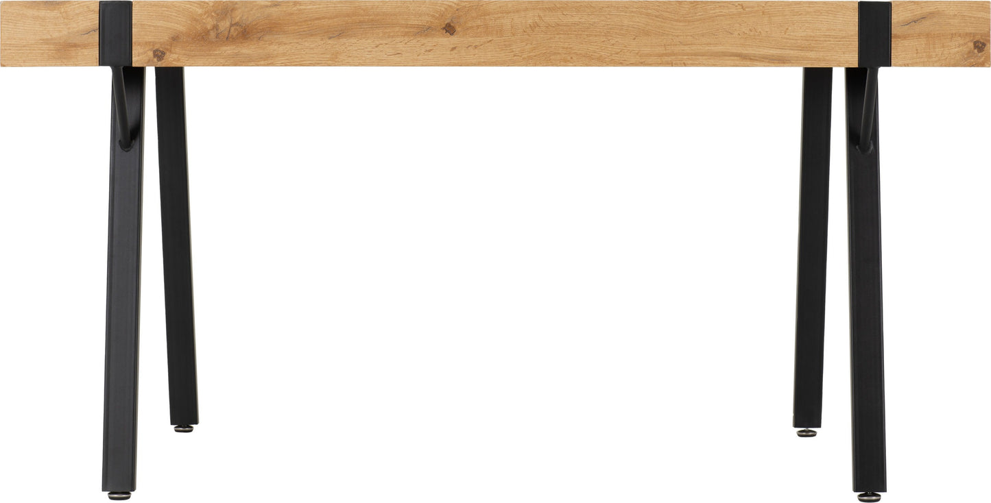 Treviso & Avery Dining Set (X4 Chairs) - Light Oak Effect/Grey Velvet