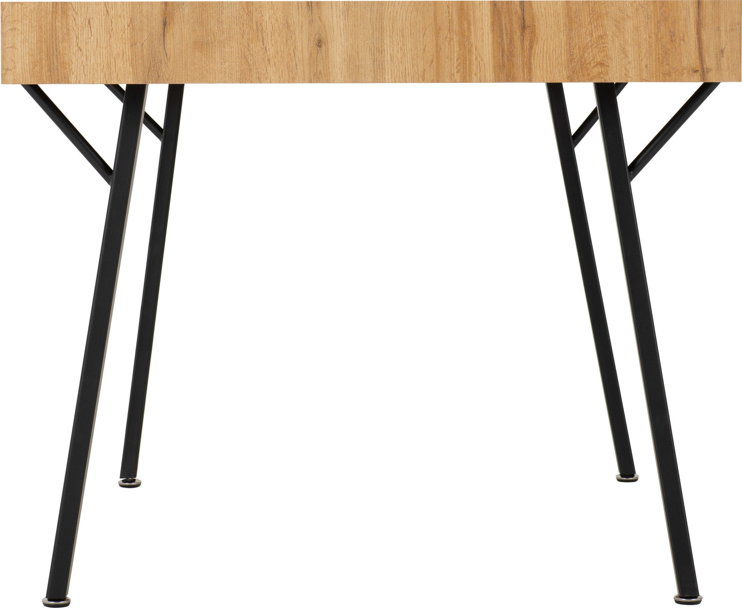 Treviso & Avery Dining Set (X4 Chairs) - Light Oak Effect/Sapphire Blue Velvet