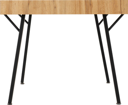 Treviso & Avery Dining Set (X4 Chairs) - Light Oak Effect/Sapphire Blue Velvet