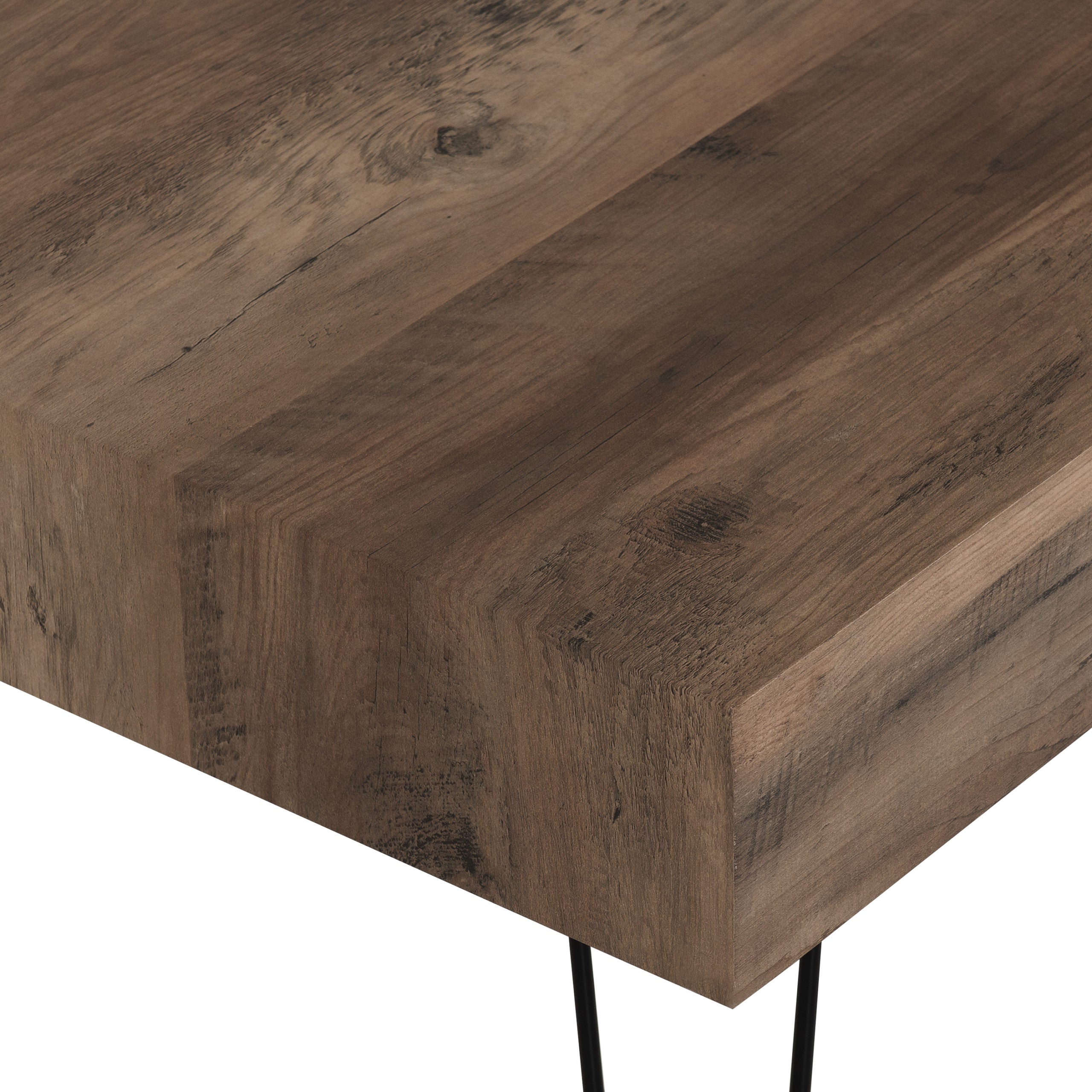 Troy Coffee Table - Medium Oak Effect/Black