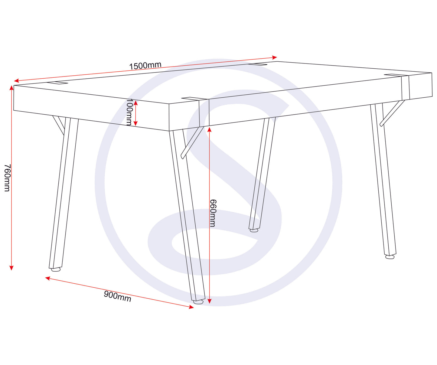 Treviso & Avery Dining Set (X4 Chairs) - Light Oak Effect/Sapphire Blue Velvet