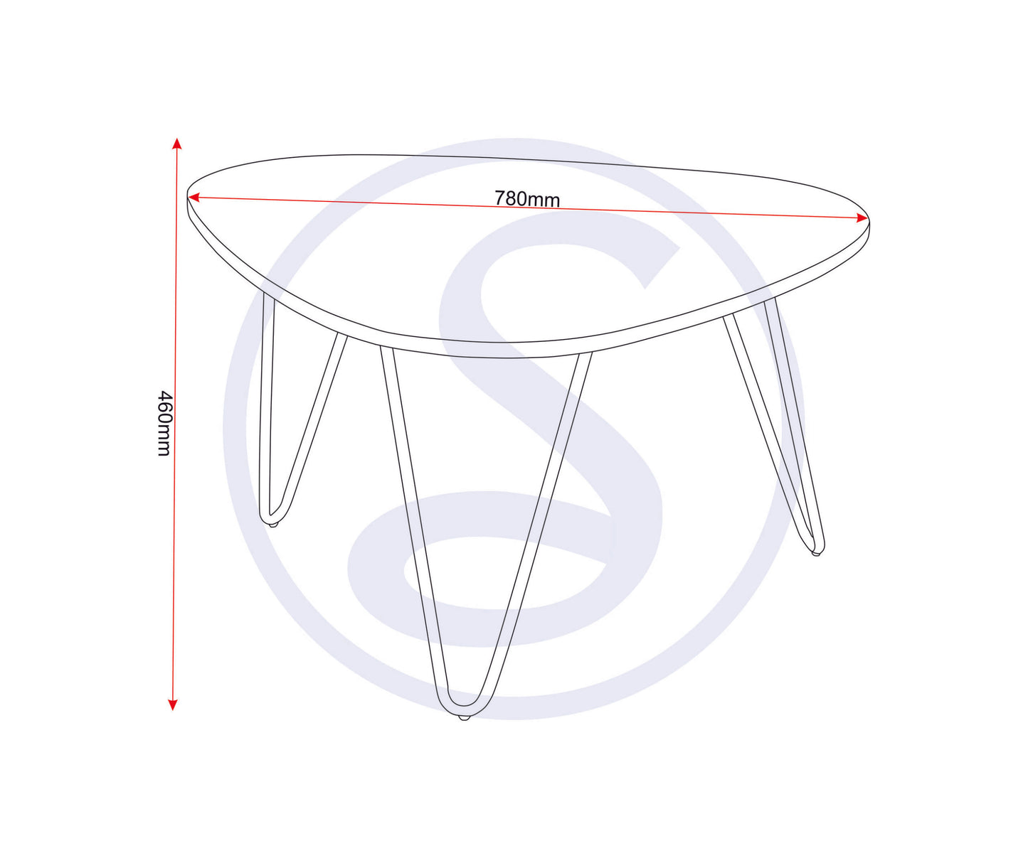 Trieste Coffee Table - Marble Effect