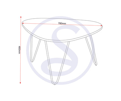 Trieste Coffee Table - Marble Effect