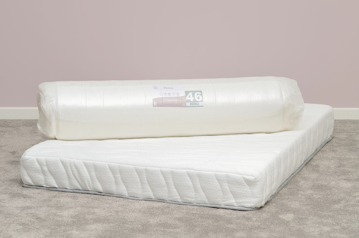 Venus 3' Memory Cool Rolled Mattress - White Fabric