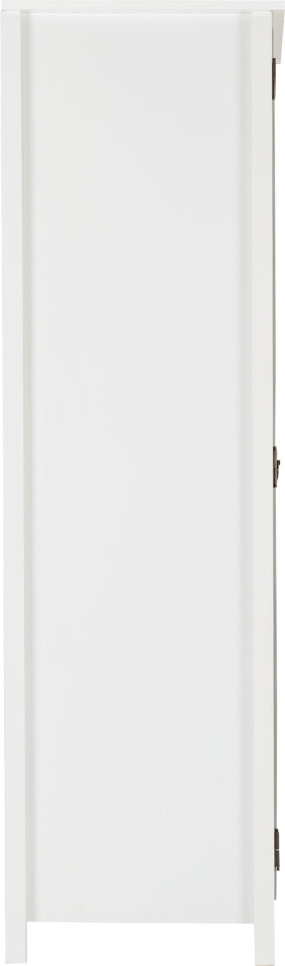 Vermont 2 Door Wardrobe - White/Grey