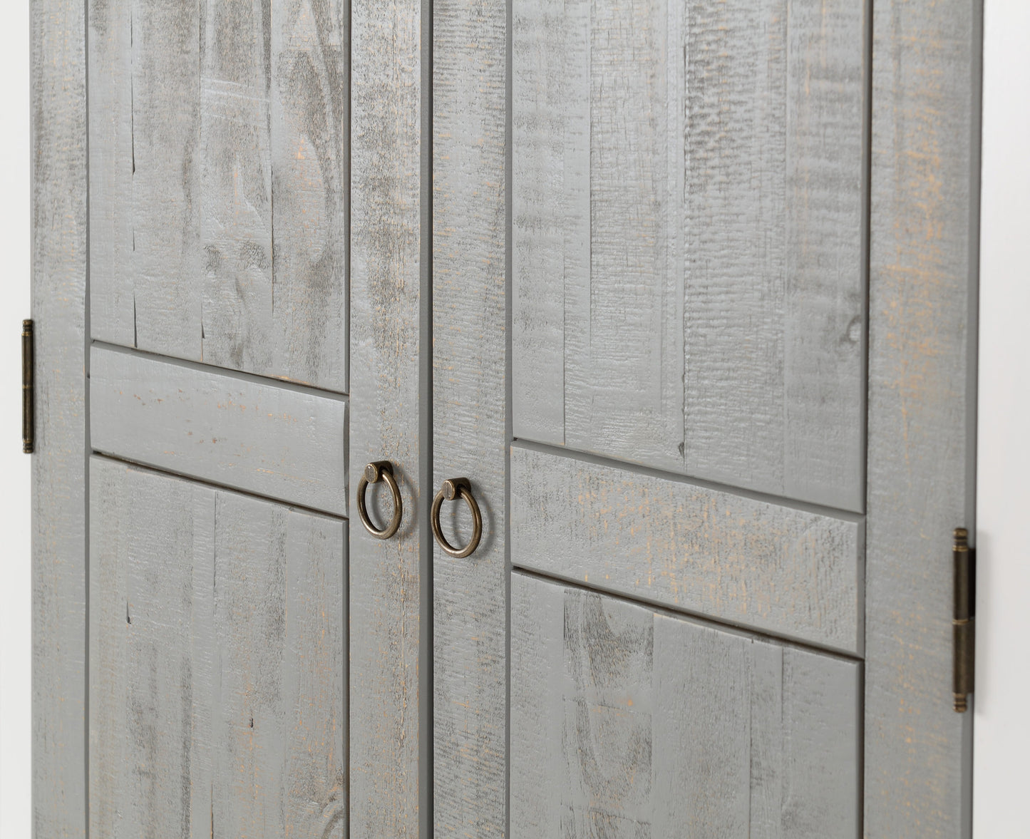 Vermont 2 Door Wardrobe - White/Grey