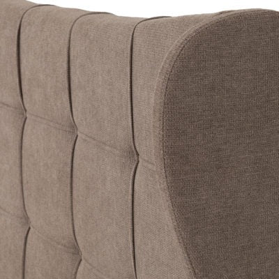 Verona 4'6" Bed - Brown Fabric