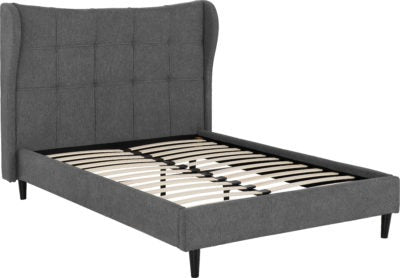 Verona 5' Bed - Grey Fabric