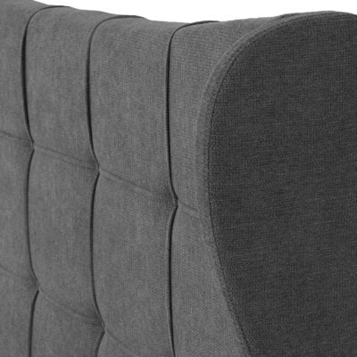 Verona 5' Bed - Grey Fabric