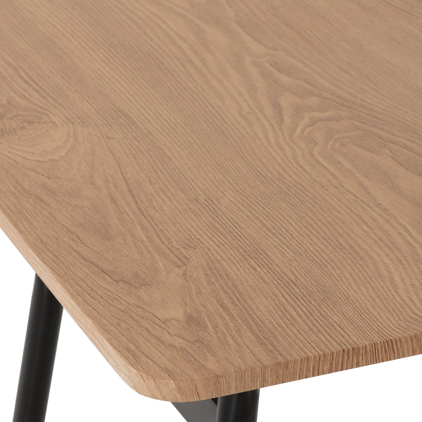 Warren 1+4 Dining Set - Russet Oak Effect/Black