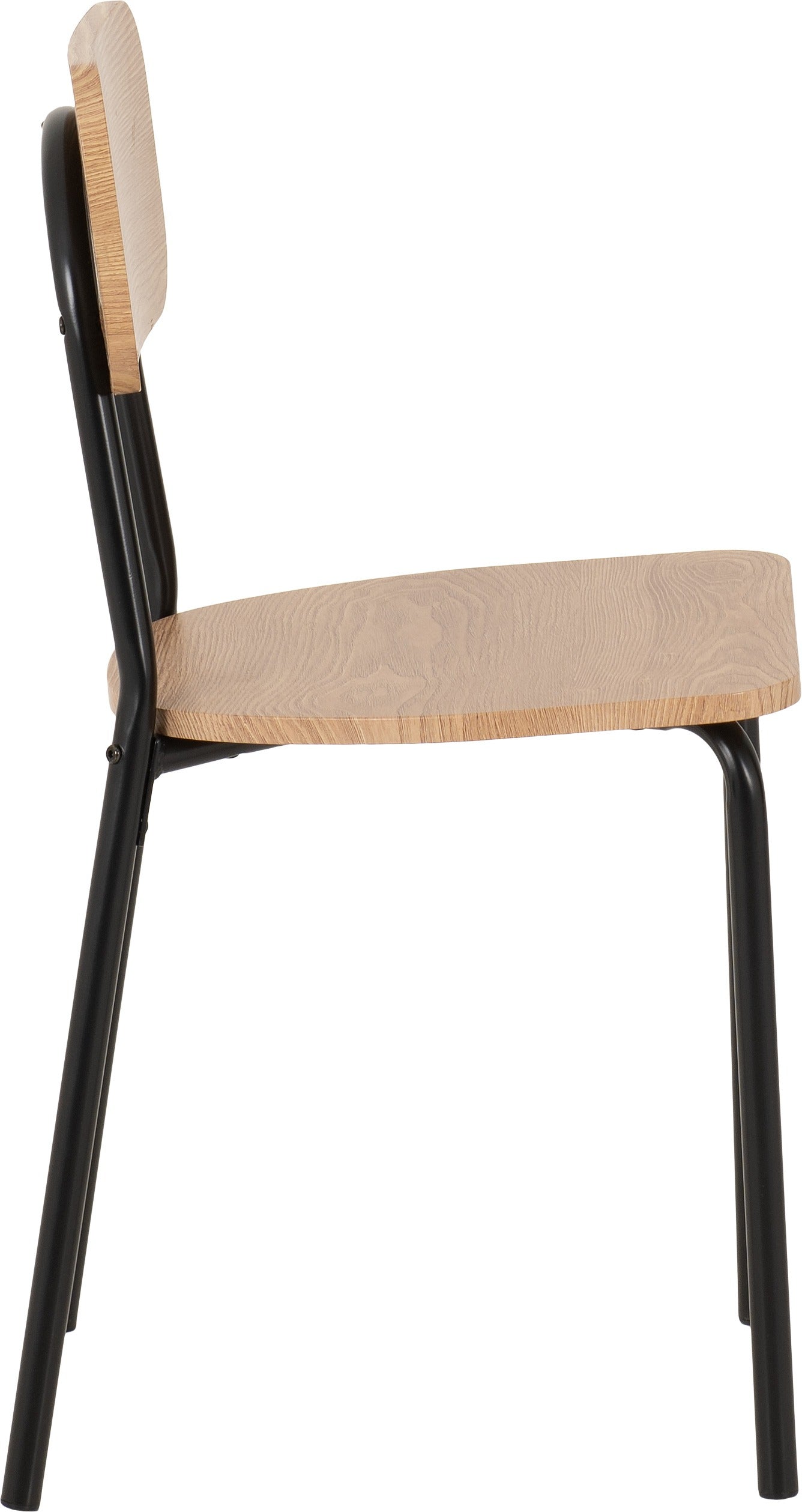 Warren 1+4 Dining Set - Russet Oak Effect/Black