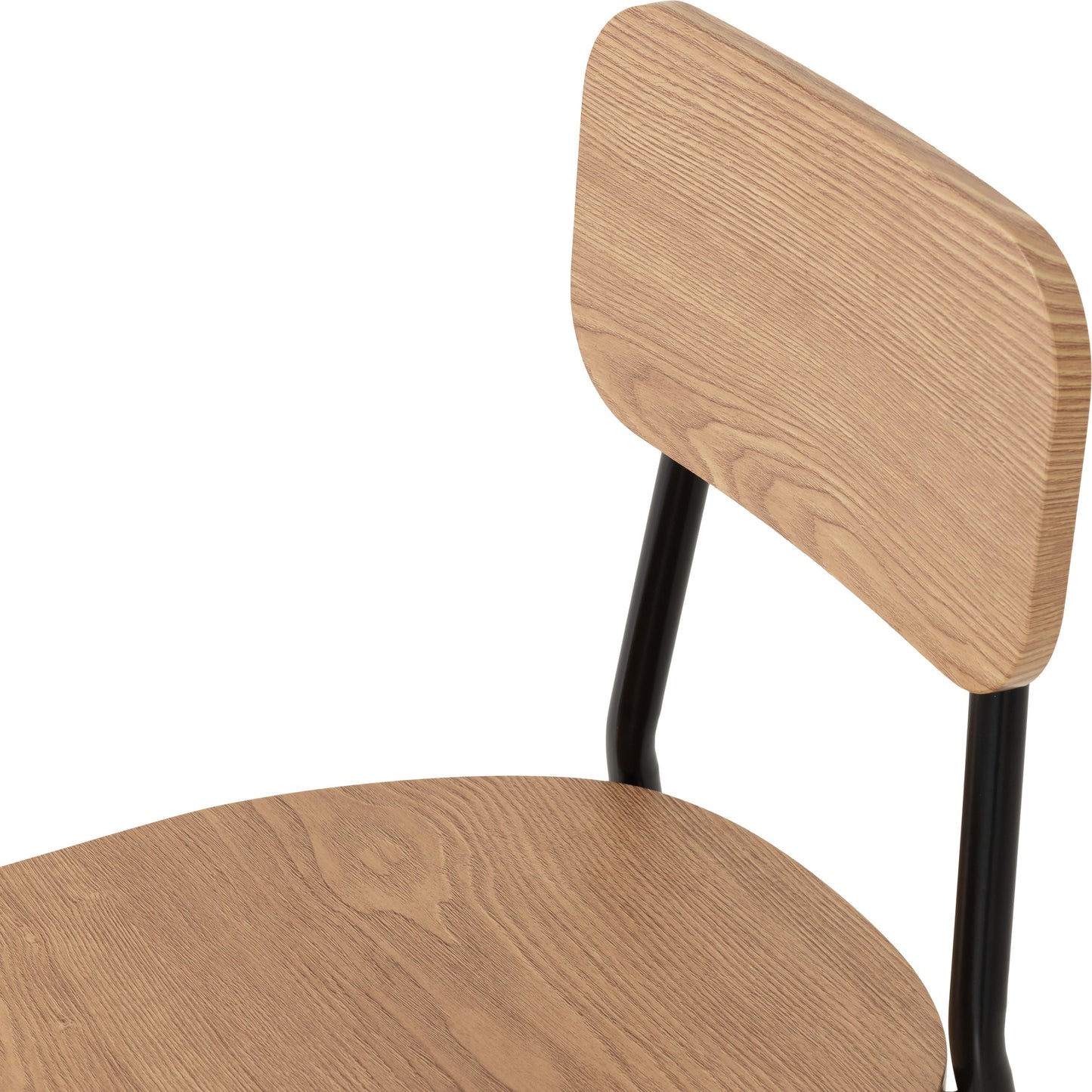 Warren 1+4 Dining Set - Russet Oak Effect/Black