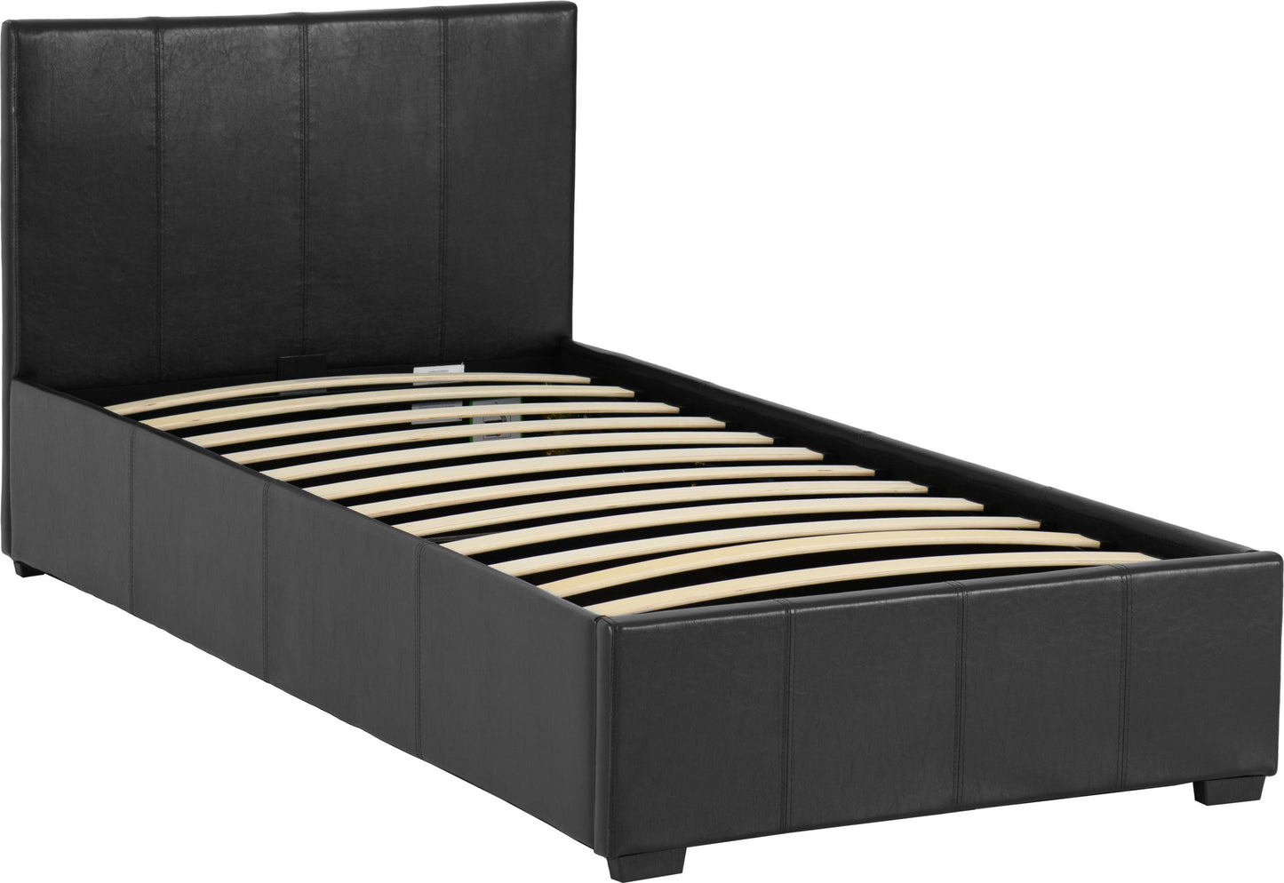 Waverley 3' Storage Bed - Black Pu