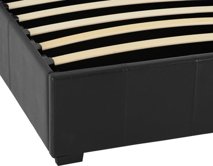 Waverley 3' Storage Bed - Black Pu