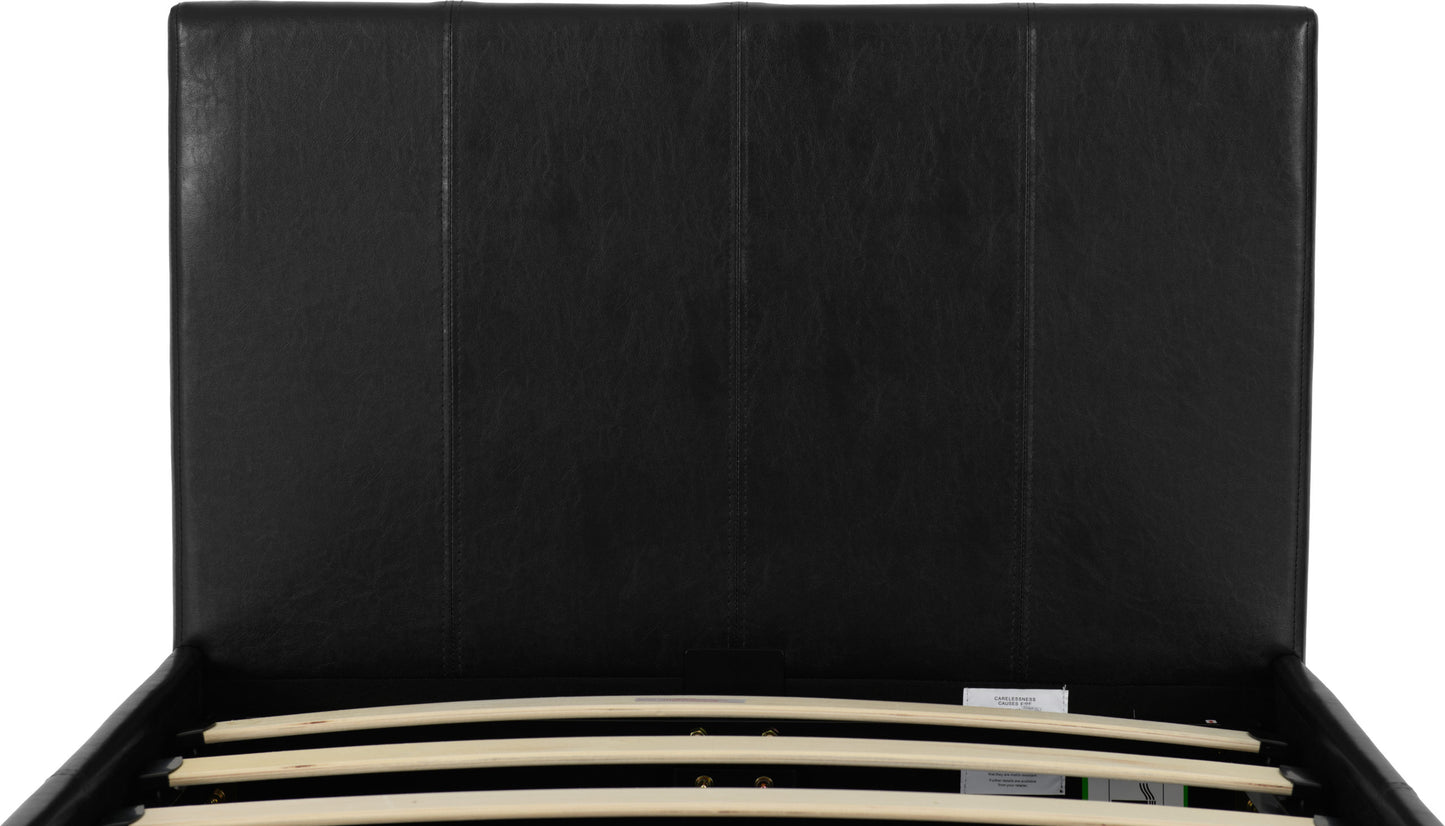 Waverley 3' Storage Bed - Black Pu
