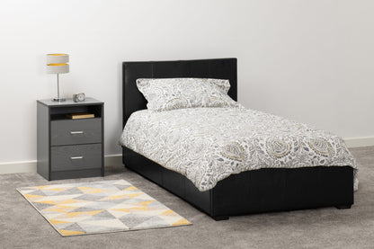 Waverley 3' Storage Bed - Black Pu