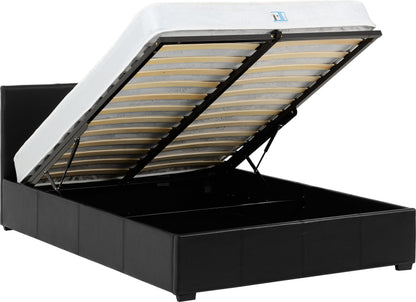 Waverley 5' Storage Bed - Black Pu